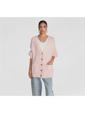 KBB by KAHLANA ‘The letterman Cardigan Sweater’ oversized.